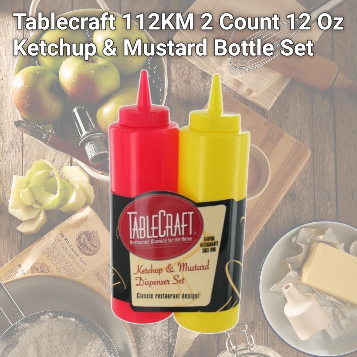 Picture of Tablecraft 112KM 2 Count 12 Oz Ketchup & Mustard Bottle Set