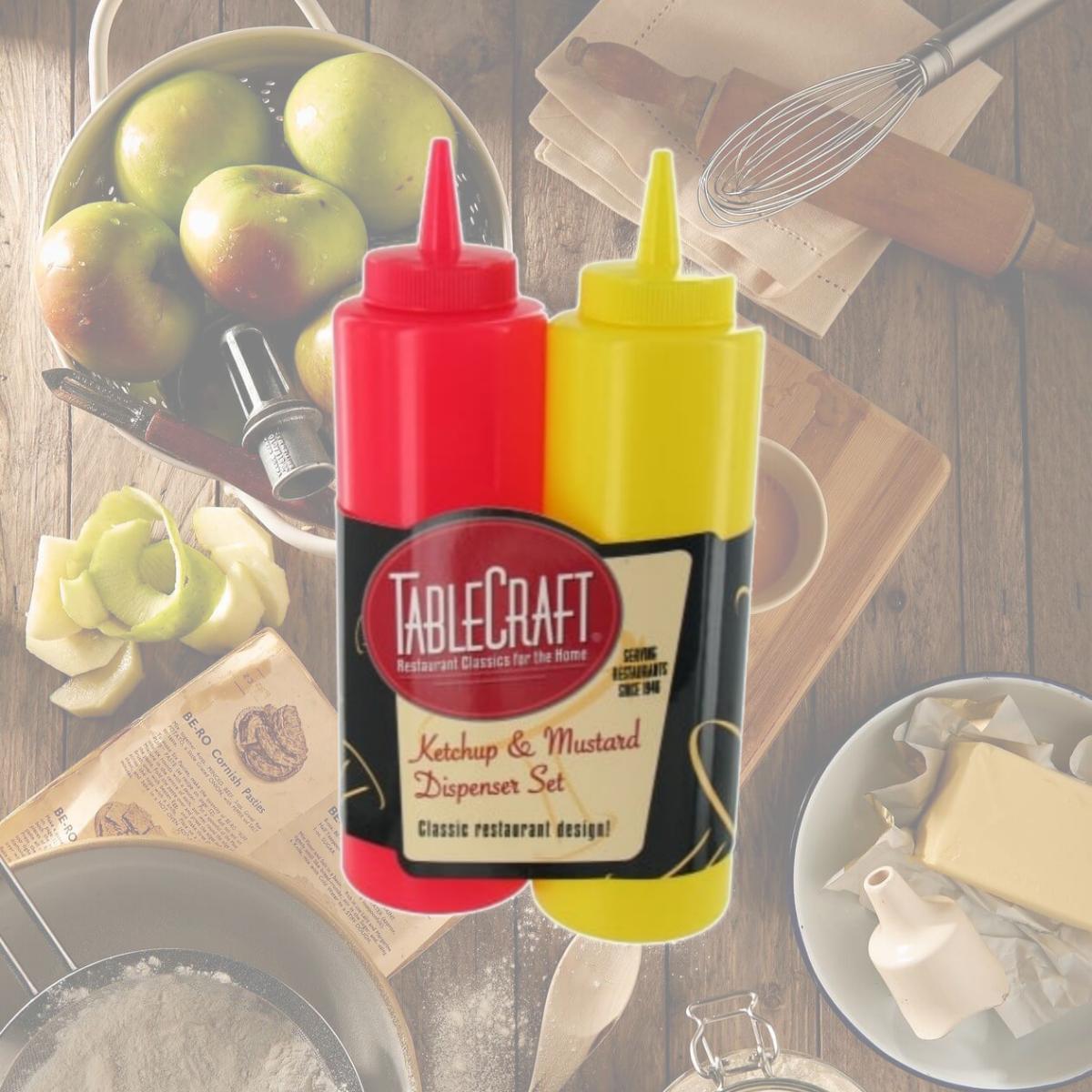 Picture of Tablecraft 112KM 2 Count 12 Oz Ketchup & Mustard Bottle Set