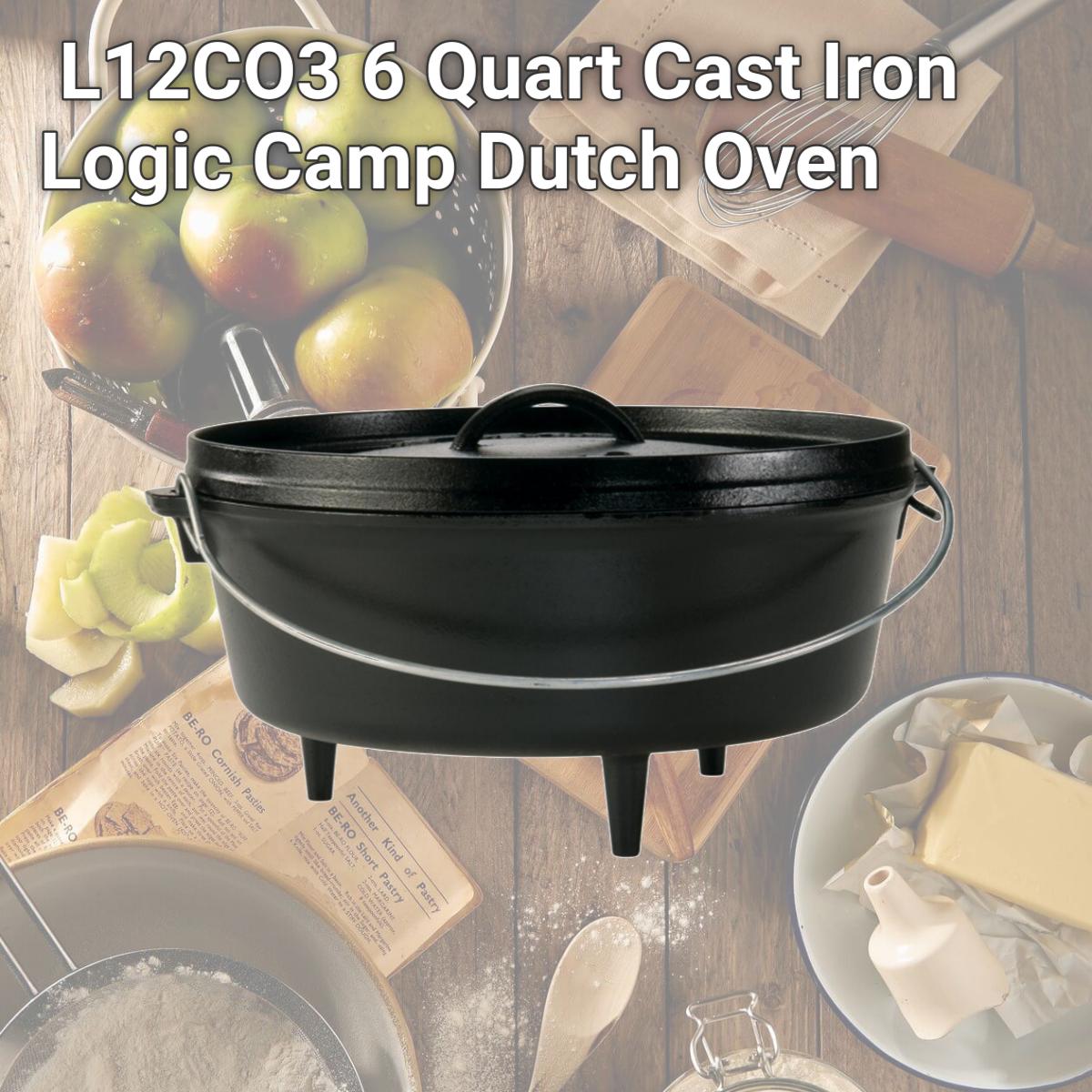 Picture of Lodge L12CO3 6 Quart Cast Iron Logic Camp Dutch Oven