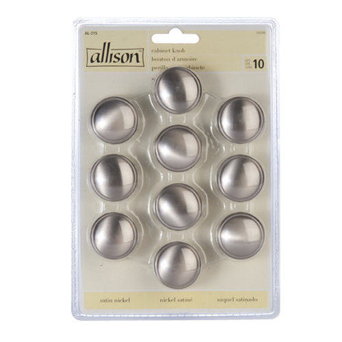 Newell Home 1791428 Newell Home 1791428 Satin Nickel Allison Cabinet Knobs 10 Pack