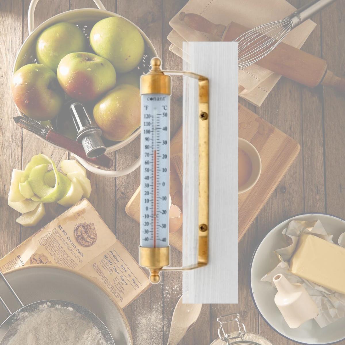 Picture of Weems & Plath/conant Brass T1FLB Brass Vermont Outdoor Thermometer