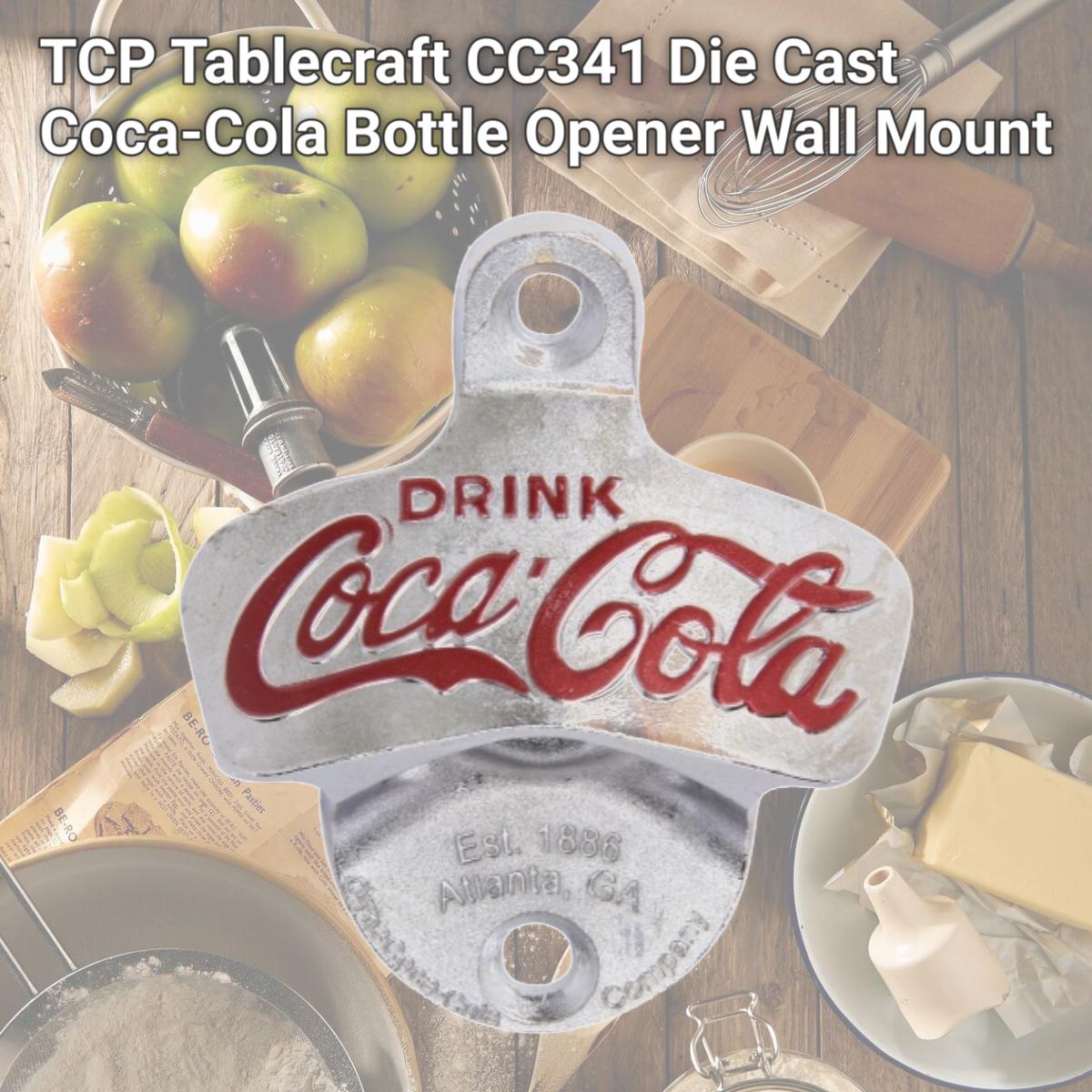 Picture of TCP Tablecraft CC341 Die Cast Coca-Cola Bottle Opener Wall Mount