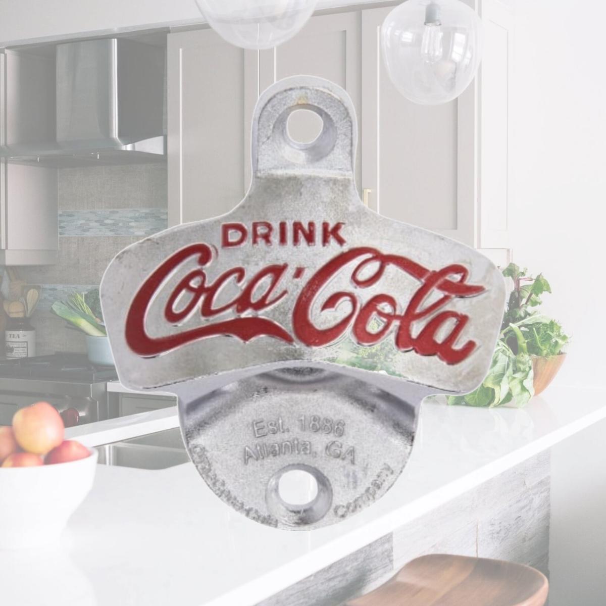 Picture of TCP Tablecraft CC341 Die Cast Coca-Cola Bottle Opener Wall Mount