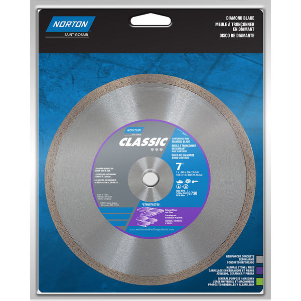 02788 7 In. Dry Or Wet Cutting Continuous Rim Saw Blade