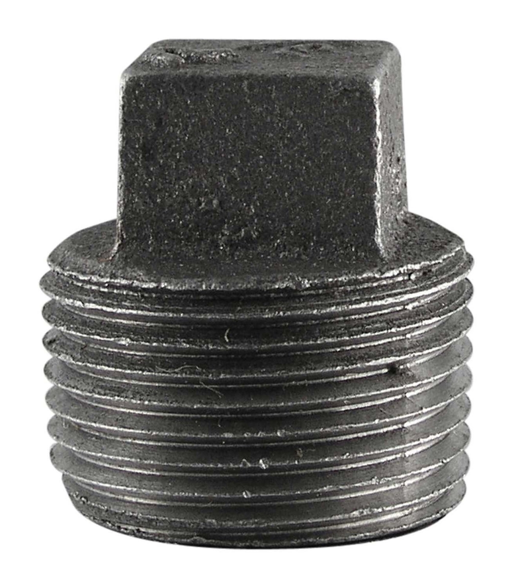 521-806hn 1.25 In. Black Square Head Plugs