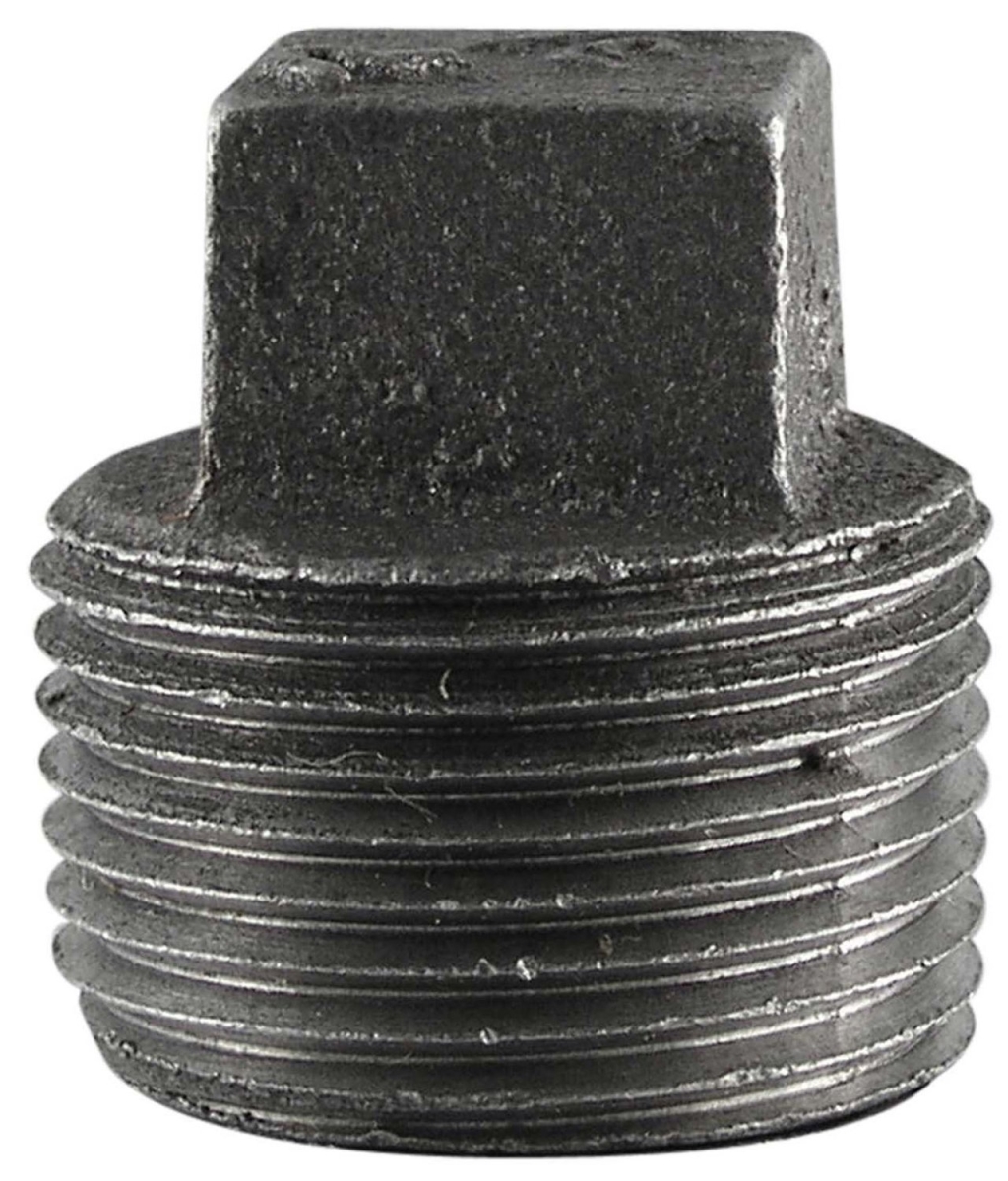 521-803hn 0.5 In. Black Square Head Plugs