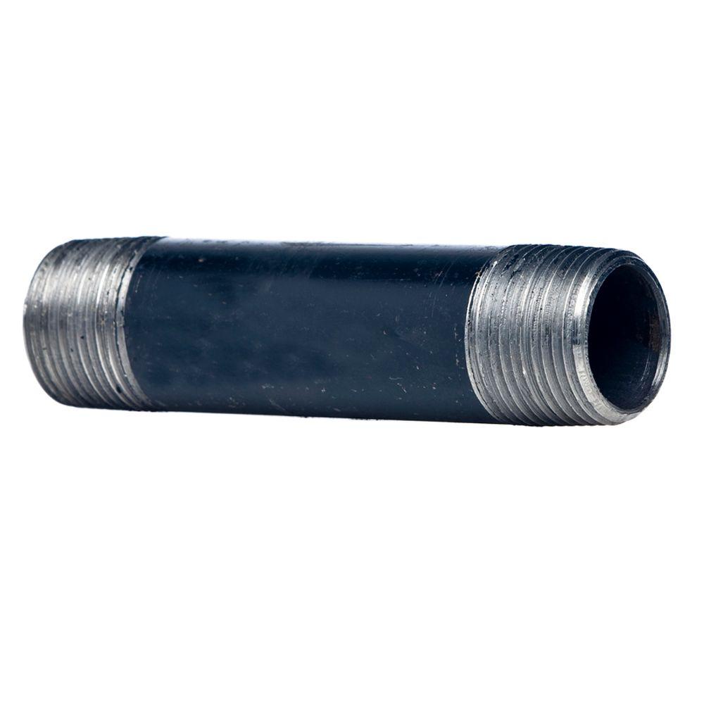 583-050hn 0.5 X 5 In. Galvanized Black Steel Nipple