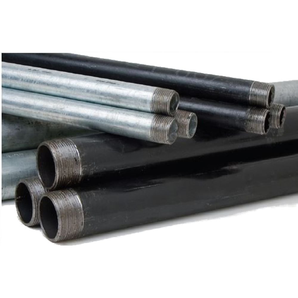 583-1200hc 0.5 X 10 In. Threaded Steel Pipe, Black