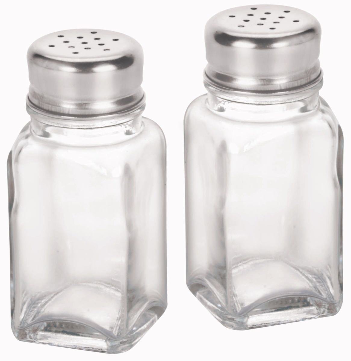 62421c 4 In. Glass Salt & Pepper Shakers
