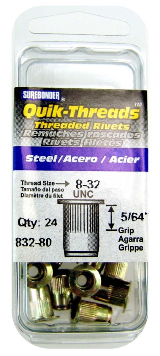 Fpc Surebonder 832-80 Steel Thread Insert - Pack Of 24