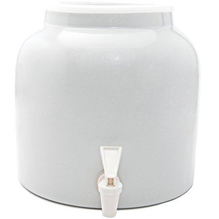 Dw141 Porcelain Water Dispenser Crock, White