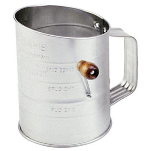 136 3 Cup Flour Sifter, Stainless Steel