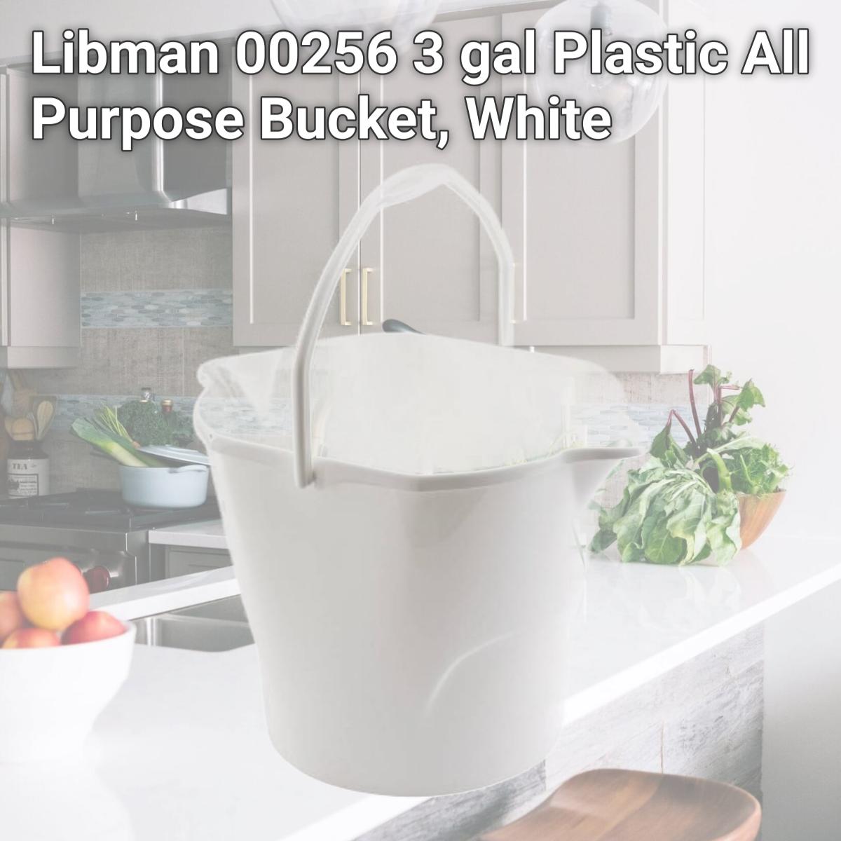 Picture of Libman 00256 3 gal Plastic All Purpose Bucket, White