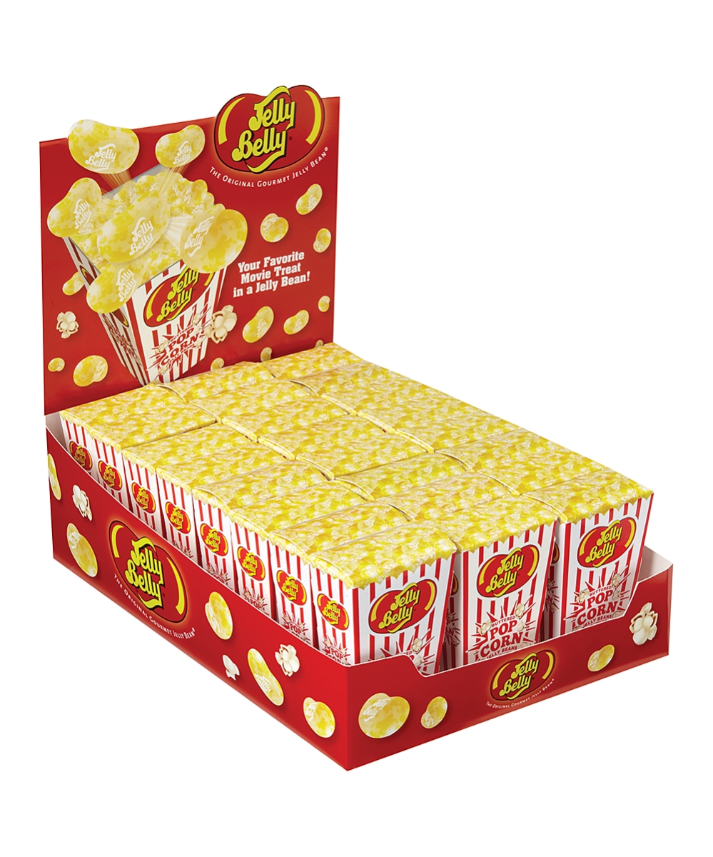 63691 1.75 Oz Buttered Popcorn Jelly Beans Box, 24 Set