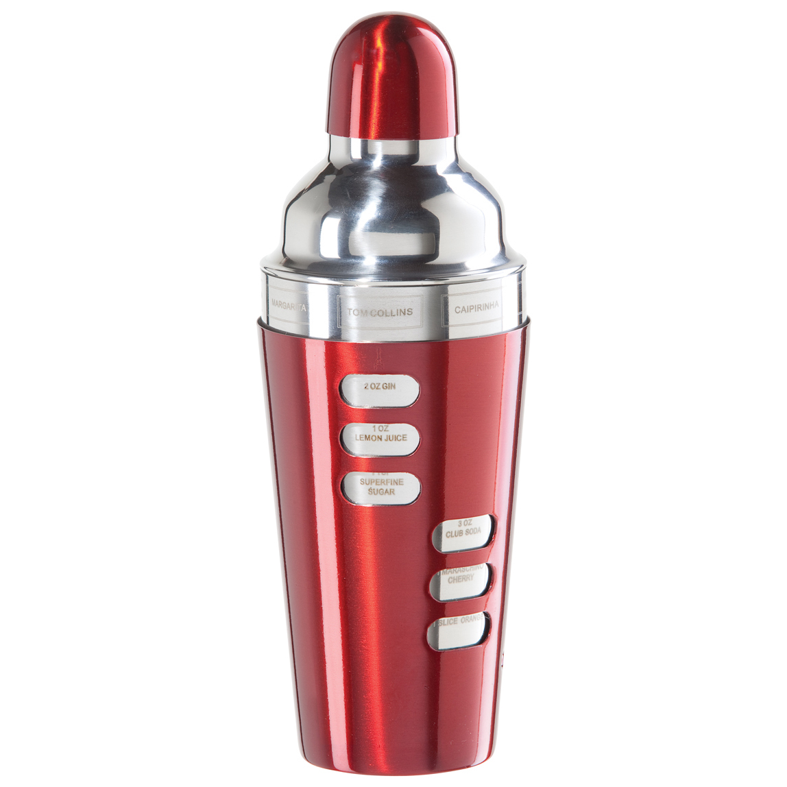7387.2 Stainless Steel Cocktail Shaker, Red