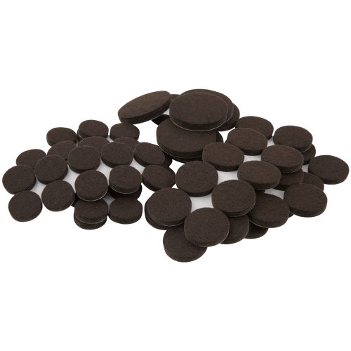 Round Felt Pad Combos, Brown - 80 Count