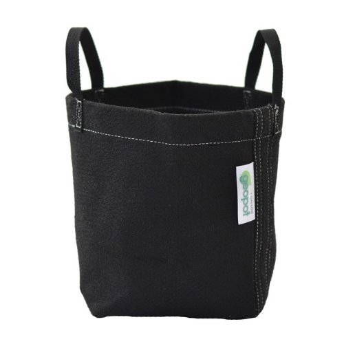 Geo1gal-hn Plant Container With Handle, Black
