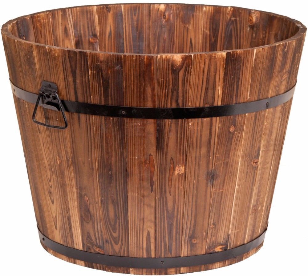 Devbp213.01 Whisky Barrel Planter - Large 23 X 23 X 17