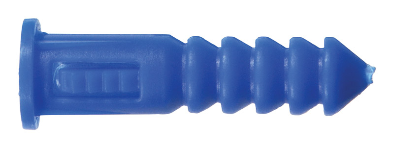 5265764 8-10-12 X 2.75 In. Ribbed Plastic Anchor Blue