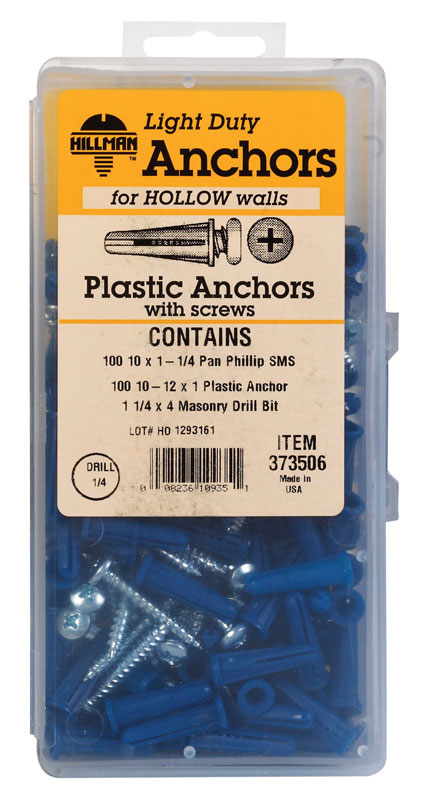 5325857 10-12 Phillip Plastic Anchor Kit