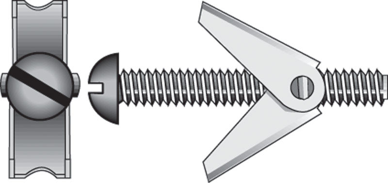 0.13 X 3 In. Toggle Bolt - Card Of 2- Pack Of 10