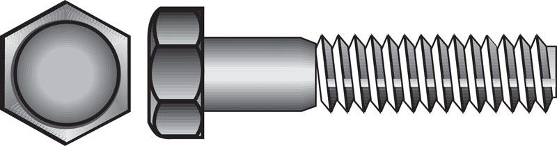 0.31-18 X 3 In. Nc Stainless Steel Hex Bolt