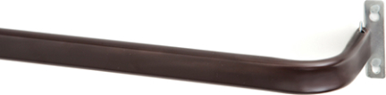 Kn656 28-48 In. Premium Single Curtain Rod, Espresso