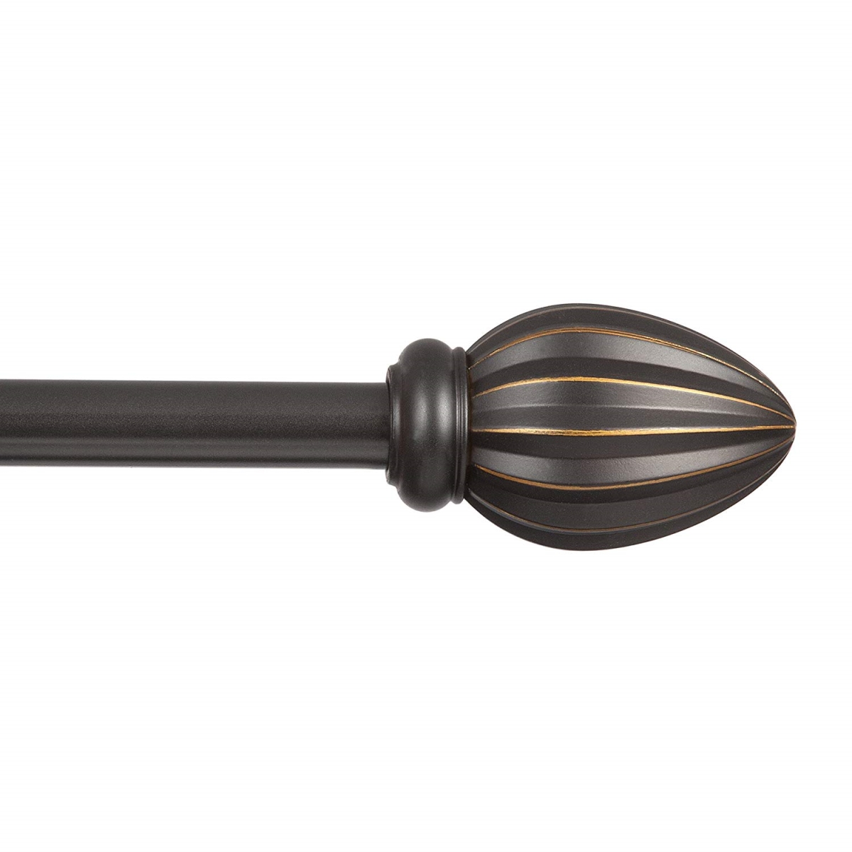 36-66 In. Oil Rubbed Bronze Fast Fit Bailey Curtain Rod
