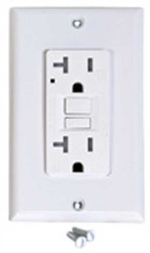 Bright Way Gfci120wh 20 A White Tamper Resistant Gfci Outlet