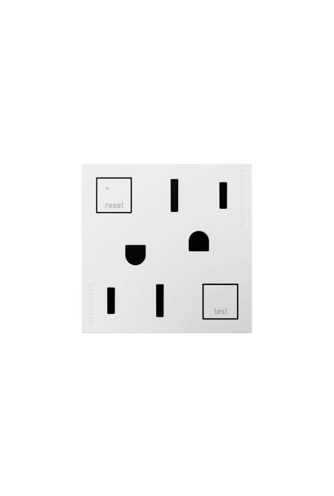 Bright Way Gfci15wh 15 A White Tamper Resistant Gfci Outlet