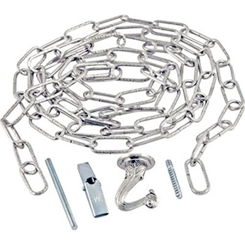 10 Ft. Hammered Nickel Plated Steel Decorative Chain