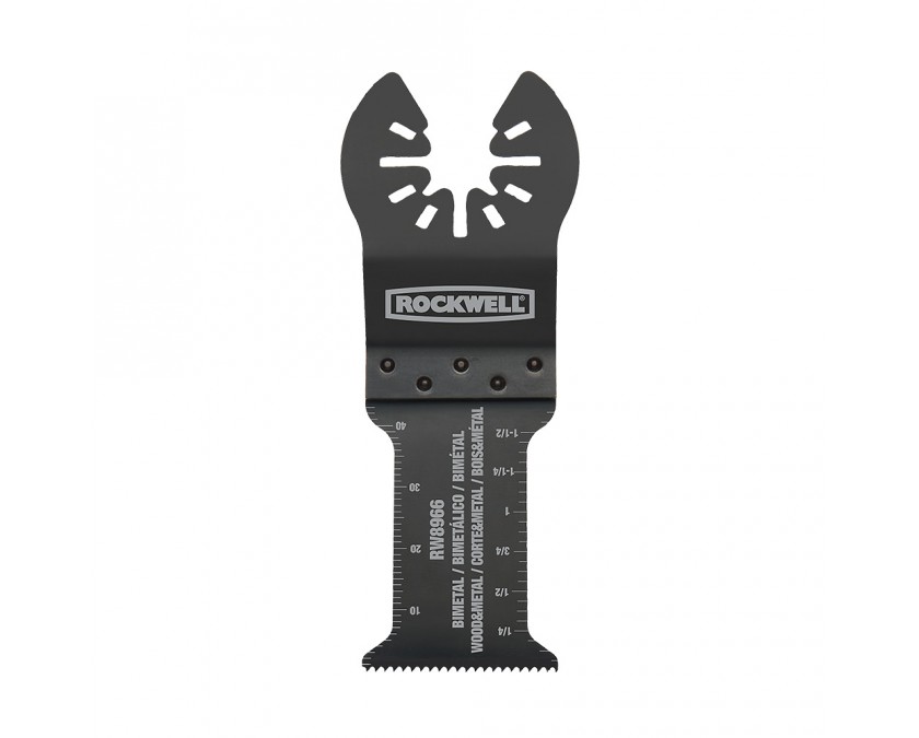 Rockwell Rw8966 1.18 In. Sonicrafter Bi Metal Extended Life Wood & Nail End Cut Blade, Black