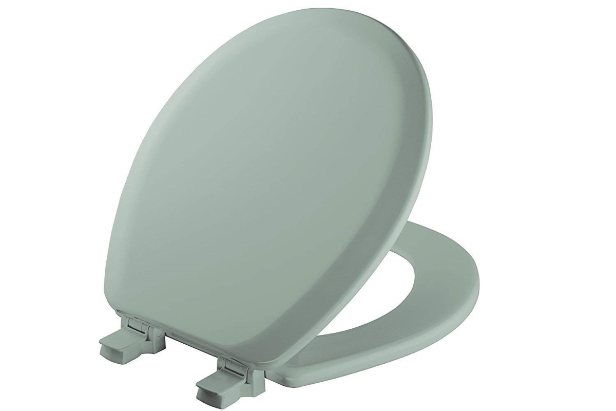 41ec-455 Seafoam Round Molded Wood Toilet Seat With Easy Clean & Change Hinge & Sta-tite