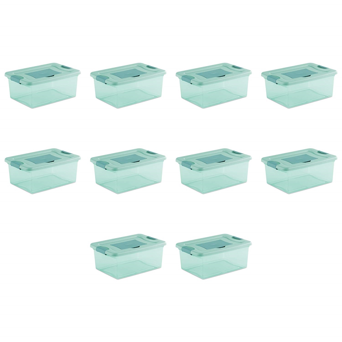 Sterilite 15047y10 15 Qt Aqua Fresh Scent Box