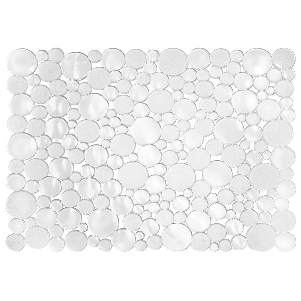 09252 12 X 15.5 In. Clear Bubbli Sink Protector Mat, Pack Of 6