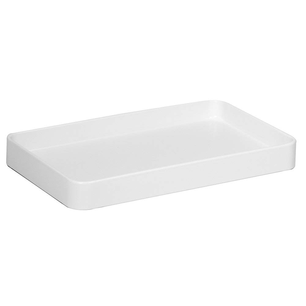 9.75 X 5.75 In. White Gia Guest Towel Tray