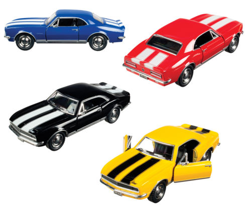08090 5 In. Assorted Colors 1967 Die-cast Chevy Camaro, Pack Of 12