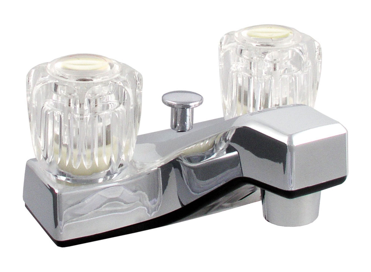 Ldr 012 4105cp-ws Chrome Acrylic Dual Handle Lavatory Faucet
