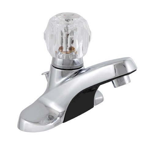 Ldr 013 2120cp Acrylic Single Handle & Chrome Lavatory Faucet With Pop Up