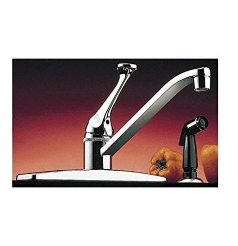 Ldr 013 1405cp Chrome Single Handle Kitchen Faucet With Black Side Sprayer