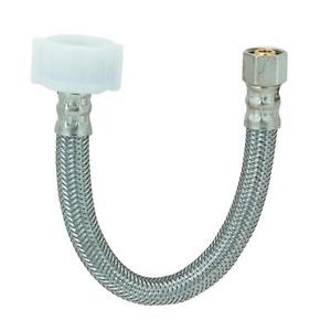 B & K Industries 496-102 0.37 X 0.87 X 9 In. Braided Stainless Steel Toilet Supply Line