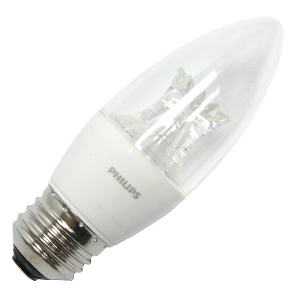 457192 4.5w E26 B12 Soft White Led Dimmable Light Bulb