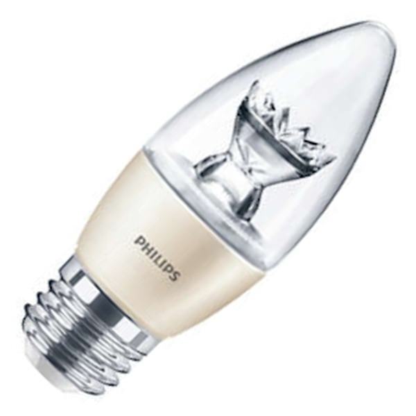 458661 7w E26 B12 Soft White Led Dimmable Light Bulb