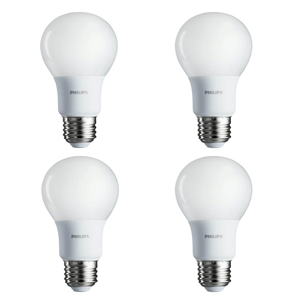461129 8.5w A19 E26 Soft White Led Light Bulb, Pack Of 4