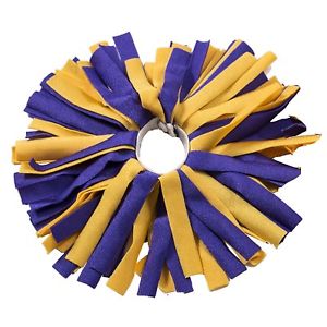 4 In. Pomchies Luggage Identifiers - Shiny Purple & Yellow Gold