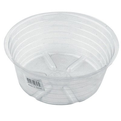 Cvs004dl 4 In. Deep Clear Plastic Saucer, Pack Of 25