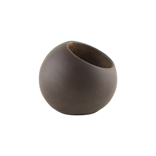 7900-06-902 3.5 In. Weathered Angled Planter With 2.5 In. Opening - Brown, Pack Of 6