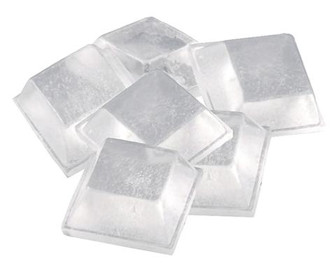 0.5 In. Clear Square Heavy-duty Self-stick Bumpers, 6 Count