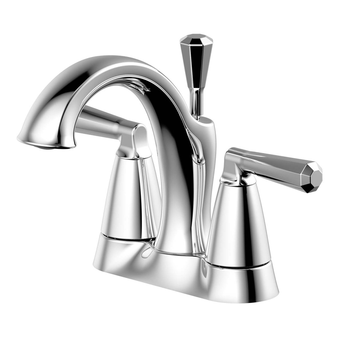 Uf45910 4 In. Two-handle Lavatory Faucet - Chrome