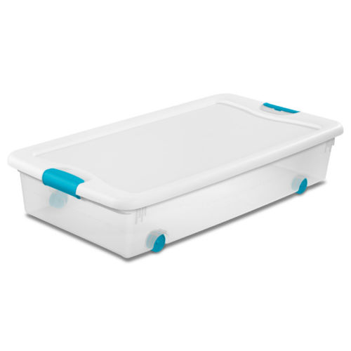 Sterilite  56 qt Wheeled Latching Box with Hinging Lid